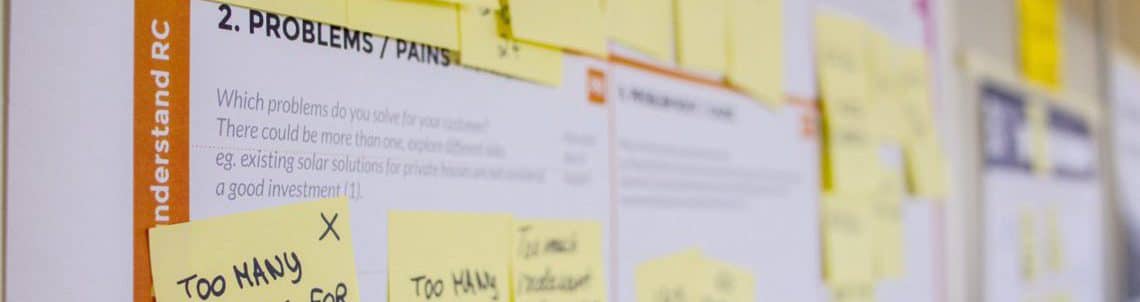 planning sticky notes